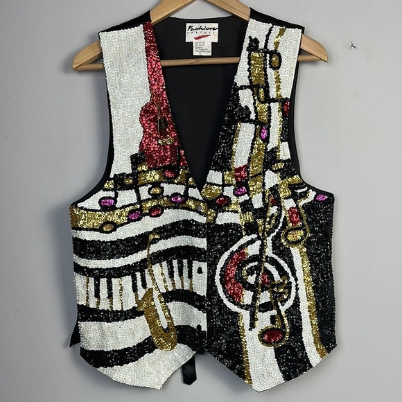Fashion Fantasy Other - Vintage 1990’s Fashion Fantasy Jazzfest Musical  Bedazzled Sequins Beaded Unisex